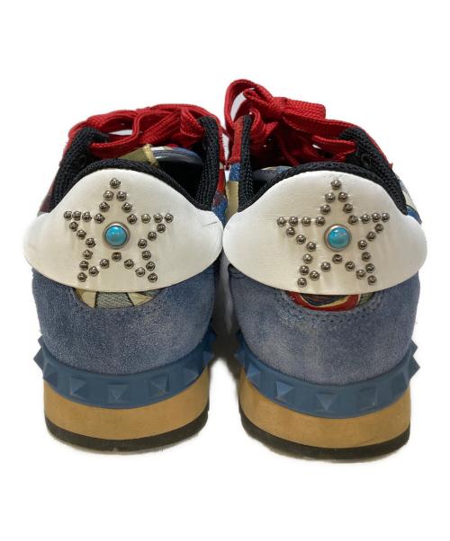 VALENTINO（ヴァレンティノ）VALENTINO (ヴァレンティノ) カムスターズロックランナー レッド×インディゴ サイズ:35 1/2の古着・服飾アイテム