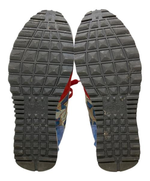 VALENTINO（ヴァレンティノ）VALENTINO (ヴァレンティノ) カムスターズロックランナー レッド×インディゴ サイズ:35 1/2の古着・服飾アイテム