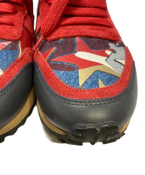 VALENTINO（ヴァレンティノ）VALENTINO (ヴァレンティノ) カムスターズロックランナー レッド×インディゴ サイズ:35 1/2の古着・服飾アイテム