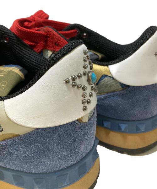 VALENTINO（ヴァレンティノ）VALENTINO (ヴァレンティノ) カムスターズロックランナー レッド×インディゴ サイズ:35 1/2の古着・服飾アイテム