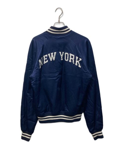 POLO RALPH LAUREN（ポロ・ラルフローレン）POLO RALPH LAUREN (ポロ・ラルフローレン) NEW YORK サテンバーシティジャケット ネイビー サイズ:XSの古着・服飾アイテム