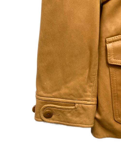 RALPH LAUREN（ラルフローレン）RALPH LAUREN (ラルフローレン) ラムレザージャケット ブラウン サイズ:Sの古着・服飾アイテム