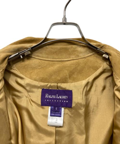 RALPH LAUREN Purple Label（ラルフ ローレン パープル レーベル）RALPH LAUREN Purple Label (ラルフ ローレン パープル レーベル) スウェードジャケット ブラウン サイズ:6の古着・服飾アイテム
