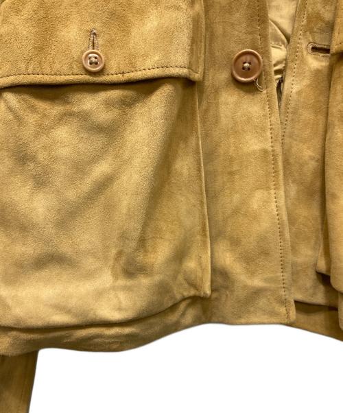 RALPH LAUREN Purple Label（ラルフ ローレン パープル レーベル）RALPH LAUREN Purple Label (ラルフ ローレン パープル レーベル) スウェードジャケット ブラウン サイズ:6の古着・服飾アイテム