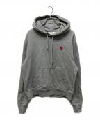 AMI Alexandre Mattiussiアミアレクサンドルマテュッシ）の古着「ハートロゴプルオーバーパーカー」｜グレー