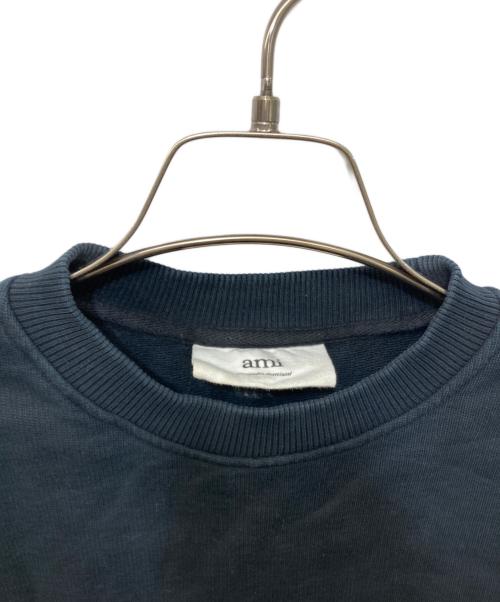 AMI Alexandre Mattiussi（アミアレクサンドルマテュッシ）AMI Alexandre Mattiussi (アミアレクサンドルマテュッシ) ハートロゴスウェット ブラック サイズ:XSの古着・服飾アイテム