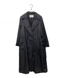 BALLSEY（ボールジィ）の古着「パデットタフタ ベルテッドコート」｜ブラック