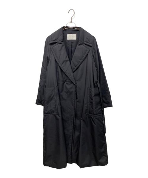 BALLSEY（ボールジィ）BALLSEY (ボールジィ) パデットタフタ ベルテッドコート ブラック サイズ:34の古着・服飾アイテム