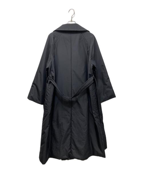 BALLSEY（ボールジィ）BALLSEY (ボールジィ) パデットタフタ ベルテッドコート ブラック サイズ:34の古着・服飾アイテム