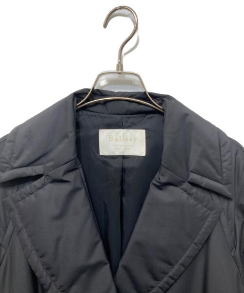 BALLSEY（ボールジィ）BALLSEY (ボールジィ) パデットタフタ ベルテッドコート ブラック サイズ:34の古着・服飾アイテム