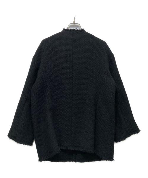 journal standard L'essage（ジャーナルスタンダード レサージュ）journal standard L'essage (ジャーナルスタンダード レサージュ) GIOLICAツイード BIGジャケット ブラック サイズ:FREEの古着・服飾アイテム