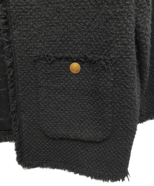 journal standard L'essage（ジャーナルスタンダード レサージュ）journal standard L'essage (ジャーナルスタンダード レサージュ) GIOLICAツイード BIGジャケット ブラック サイズ:FREEの古着・服飾アイテム