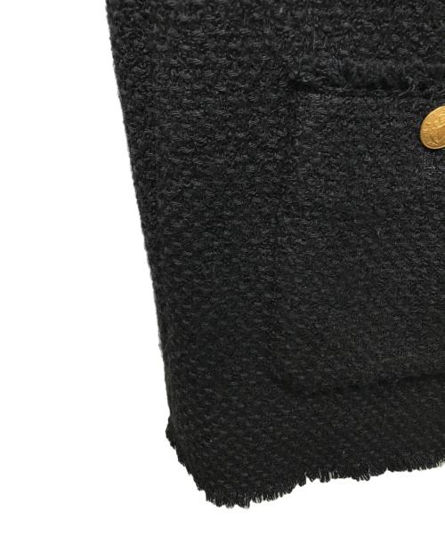 journal standard L'essage（ジャーナルスタンダード レサージュ）journal standard L'essage (ジャーナルスタンダード レサージュ) GIOLICAツイード BIGジャケット ブラック サイズ:FREEの古着・服飾アイテム