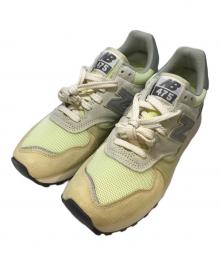 NEW BALANCE×AURALEE（ニューバランス×オーラリー）の古着「475 "Vintage Yellow" ローカットスニーカー」｜グリーン