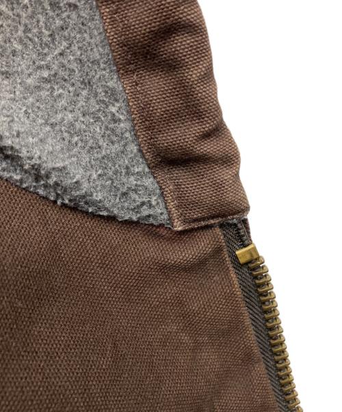CarHartt（カーハート）CarHartt (カーハート) フリースライニング ダックフーデッドジャケット ブラウン サイズ:Mの古着・服飾アイテム