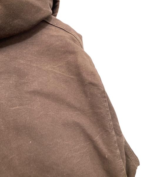 CarHartt（カーハート）CarHartt (カーハート) フリースライニング ダックフーデッドジャケット ブラウン サイズ:Mの古着・服飾アイテム