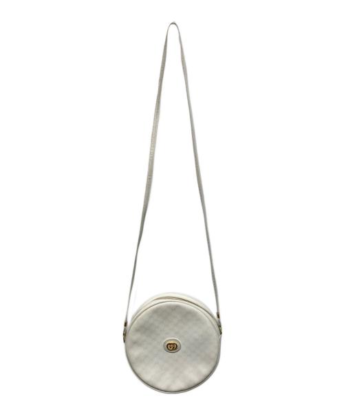 GUCCI（グッチ）GUCCI (グッチ) ラウンドショルダーバッグ ホワイトの古着・服飾アイテム