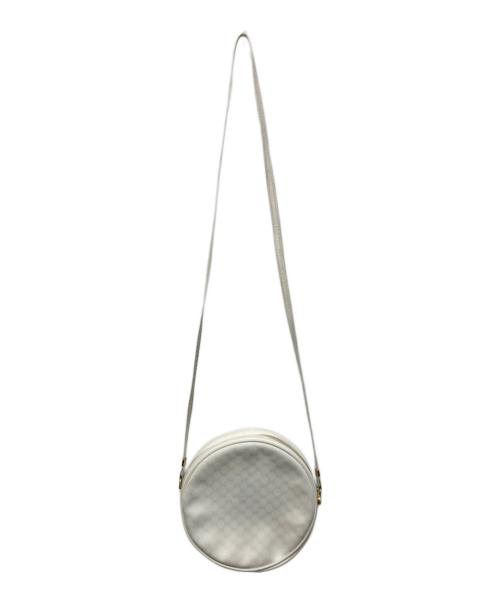 GUCCI（グッチ）GUCCI (グッチ) ラウンドショルダーバッグ ホワイトの古着・服飾アイテム