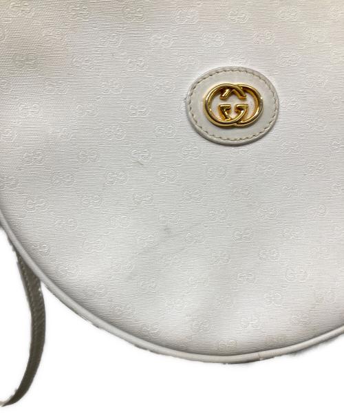 GUCCI（グッチ）GUCCI (グッチ) ラウンドショルダーバッグ ホワイトの古着・服飾アイテム