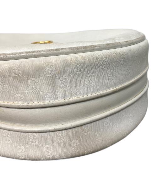 GUCCI（グッチ）GUCCI (グッチ) ラウンドショルダーバッグ ホワイトの古着・服飾アイテム