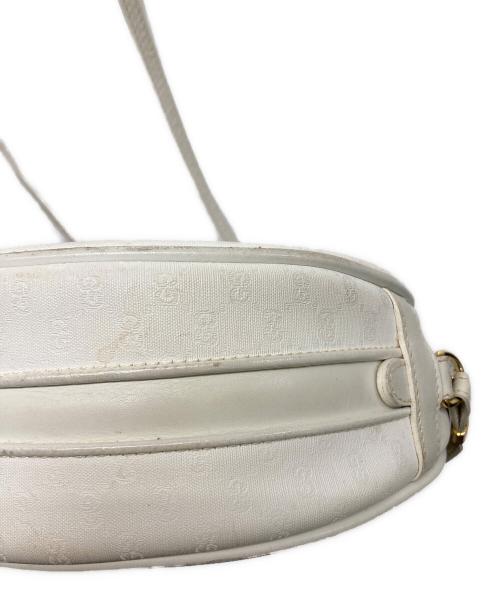 GUCCI（グッチ）GUCCI (グッチ) ラウンドショルダーバッグ ホワイトの古着・服飾アイテム
