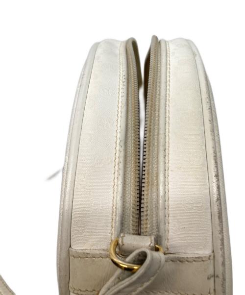 GUCCI（グッチ）GUCCI (グッチ) ラウンドショルダーバッグ ホワイトの古着・服飾アイテム