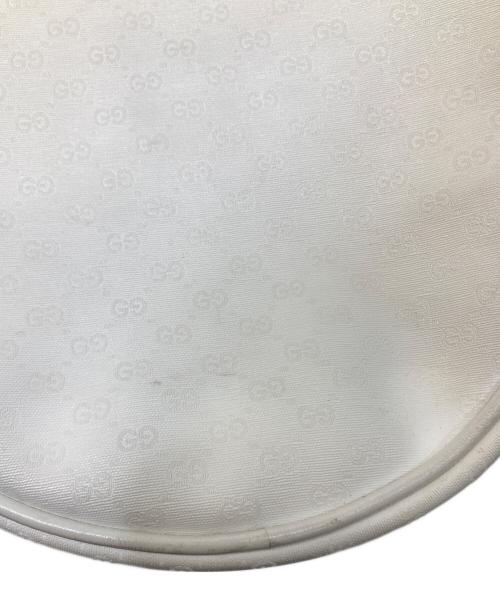 GUCCI（グッチ）GUCCI (グッチ) ラウンドショルダーバッグ ホワイトの古着・服飾アイテム