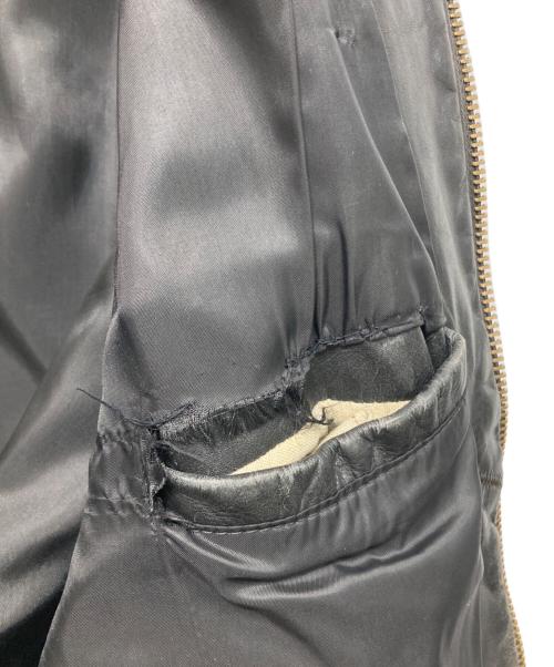 Schott（ショット）Schott (ショット) レザーMA-1ジャケット ブラック サイズ:50の古着・服飾アイテム