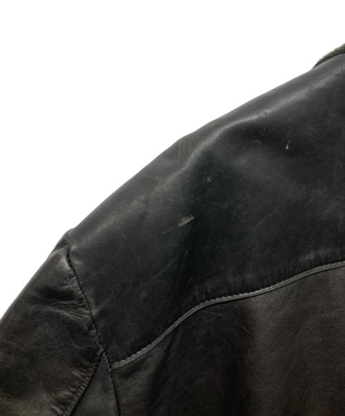 Schott（ショット）Schott (ショット) レザーMA-1ジャケット ブラック サイズ:50の古着・服飾アイテム