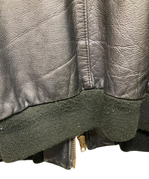 Schott（ショット）Schott (ショット) レザーMA-1ジャケット ブラック サイズ:50の古着・服飾アイテム