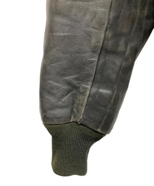 Schott（ショット）Schott (ショット) レザーMA-1ジャケット ブラック サイズ:50の古着・服飾アイテム