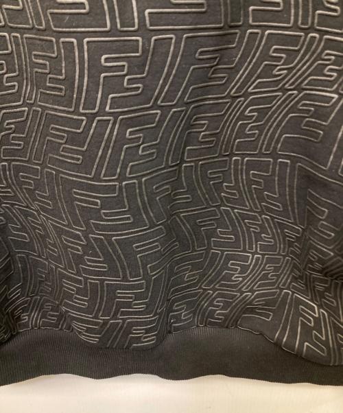 FENDI（フェンディ）FENDI (フェンディ) FFロゴデザイン スウェットプルオーバーパーカー ブラック サイズ:Ⅿの古着・服飾アイテム