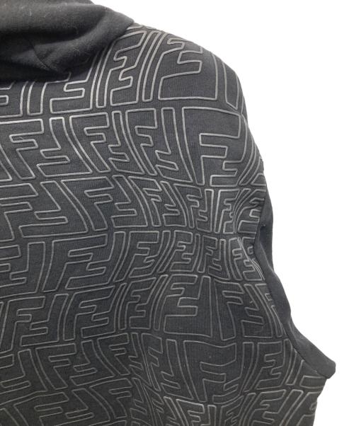 FENDI（フェンディ）FENDI (フェンディ) FFロゴデザイン スウェットプルオーバーパーカー ブラック サイズ:Ⅿの古着・服飾アイテム