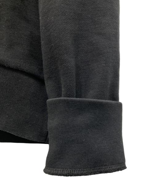 MONCLER（モンクレール）MONCLER (モンクレール) フードロゴハーフジップパーカー ブラック サイズ:Mの古着・服飾アイテム