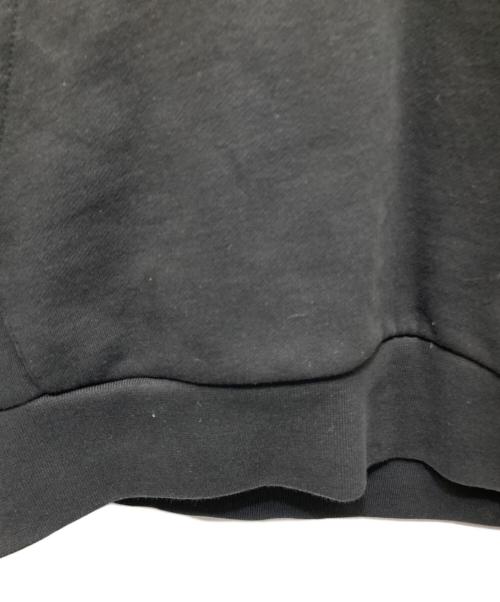 MONCLER（モンクレール）MONCLER (モンクレール) フードロゴハーフジップパーカー ブラック サイズ:Mの古着・服飾アイテム