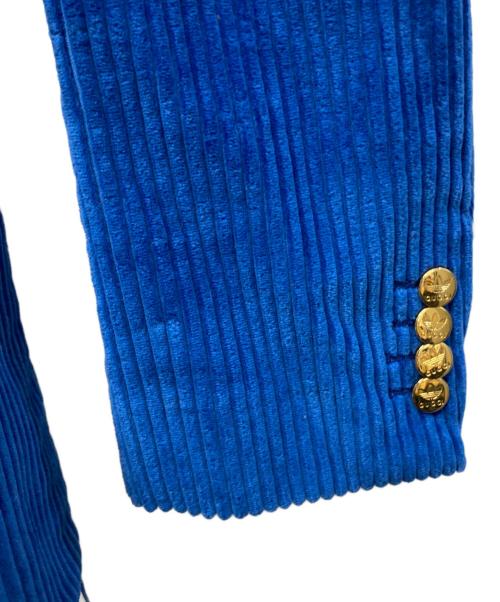 GUCCI（グッチ）GUCCI (グッチ) adidas (アディダス) Velvet Formal Jacket ブルー サイズ:46の古着・服飾アイテム