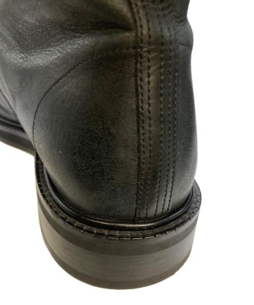 VERSACE（ヴェルサーチェ）VERSACE (ヴェルサーチェ) メデューサエンブレムレースアップブーツ ブラック サイズ:41の古着・服飾アイテム