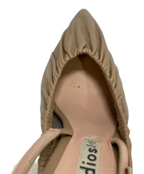 Acne studios（アクネ ストゥディオス）ACNE STUDIOS (アクネ ストゥディオス) Leather Slingback Pumps ベージュ サイズ:37の古着・服飾アイテム