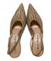 中古・古着 ACNE STUDIOS (アクネ ストゥディオス) Leather Slingback Pumps ベージュ サイズ:37：15000円