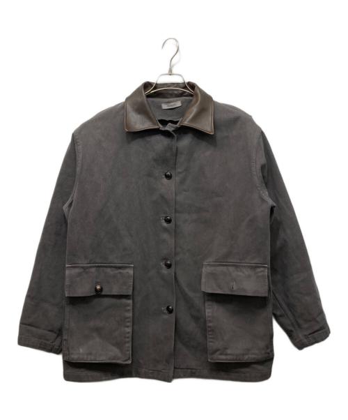 MO-NO-HA（モノハ）MO-NO-HA (モノハ) Dying work jacket グレー サイズ:SIZE Freeの古着・服飾アイテム