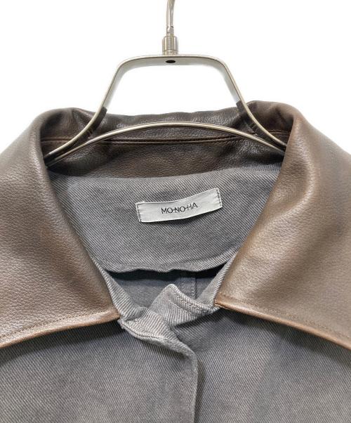 MO-NO-HA（モノハ）MO-NO-HA (モノハ) Dying work jacket グレー サイズ:SIZE Freeの古着・服飾アイテム