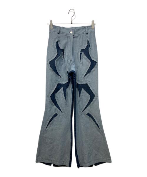 christiana hadjipapa（クリスティーナハジパパ）christiana hadjipapa (クリスティーナハジパパ) デニムフレアパンツ インディゴ サイズ:SIZE XS 未使用品の古着・服飾アイテム