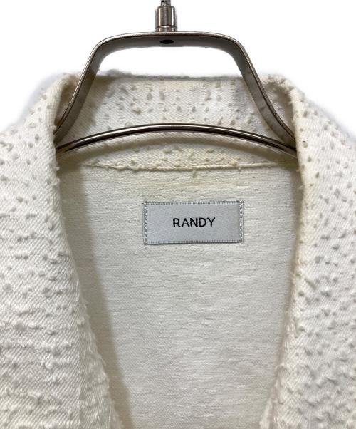RANDY（ランディー）Randy (ランディー) ジップアップジャケット ホワイト サイズ:SIZE 2の古着・服飾アイテム