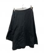 B Yohji Yamamotoビーヨウジヤマモト）の古着「アシンメトリージップスカート」｜ブラック