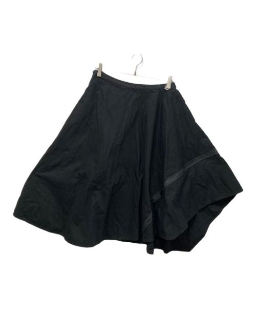 B Yohji Yamamoto（ビーヨウジヤマモト）B Yohji Yamamoto (ビーヨウジヤマモト) アシンメトリージップスカート ブラック サイズ:1の古着・服飾アイテム