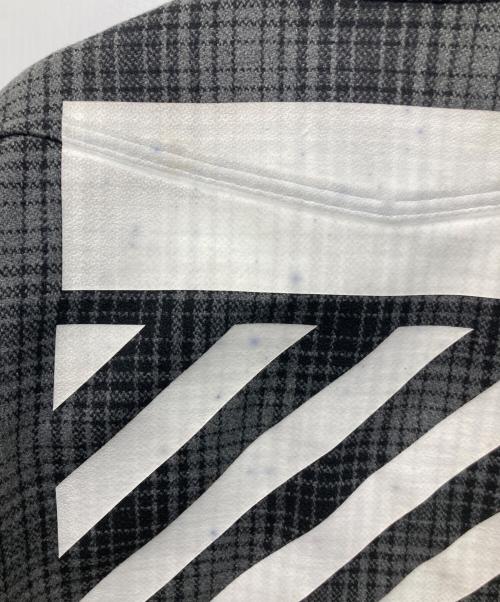 OFFWHITE（オフホワイト）OFFWHITE (オフホワイト) バックペイントチェックシャツ グレー サイズ:SIZE XXSの古着・服飾アイテム