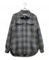 OFFWHITE（オフホワイト）の古着「バックペイントチェックシャツ」｜グレー
