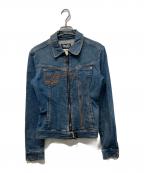 DOLCE & GABBANAドルチェ＆ガッバーナ）の古着「ジップアップデニムジャケット」｜インディゴ