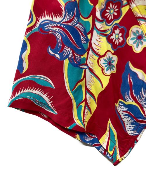 Sun Surf（サンサーフ）Sun Surf (サンサーフ) RAYON HAWAIIAN SHIRT レッド サイズ:Lの古着・服飾アイテム