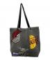 WIND AND SEA (ウィンダンシー) NBA (エヌビーエー) NBA Jacquard Knit Carryall Bag グレー 未使用品：10000円